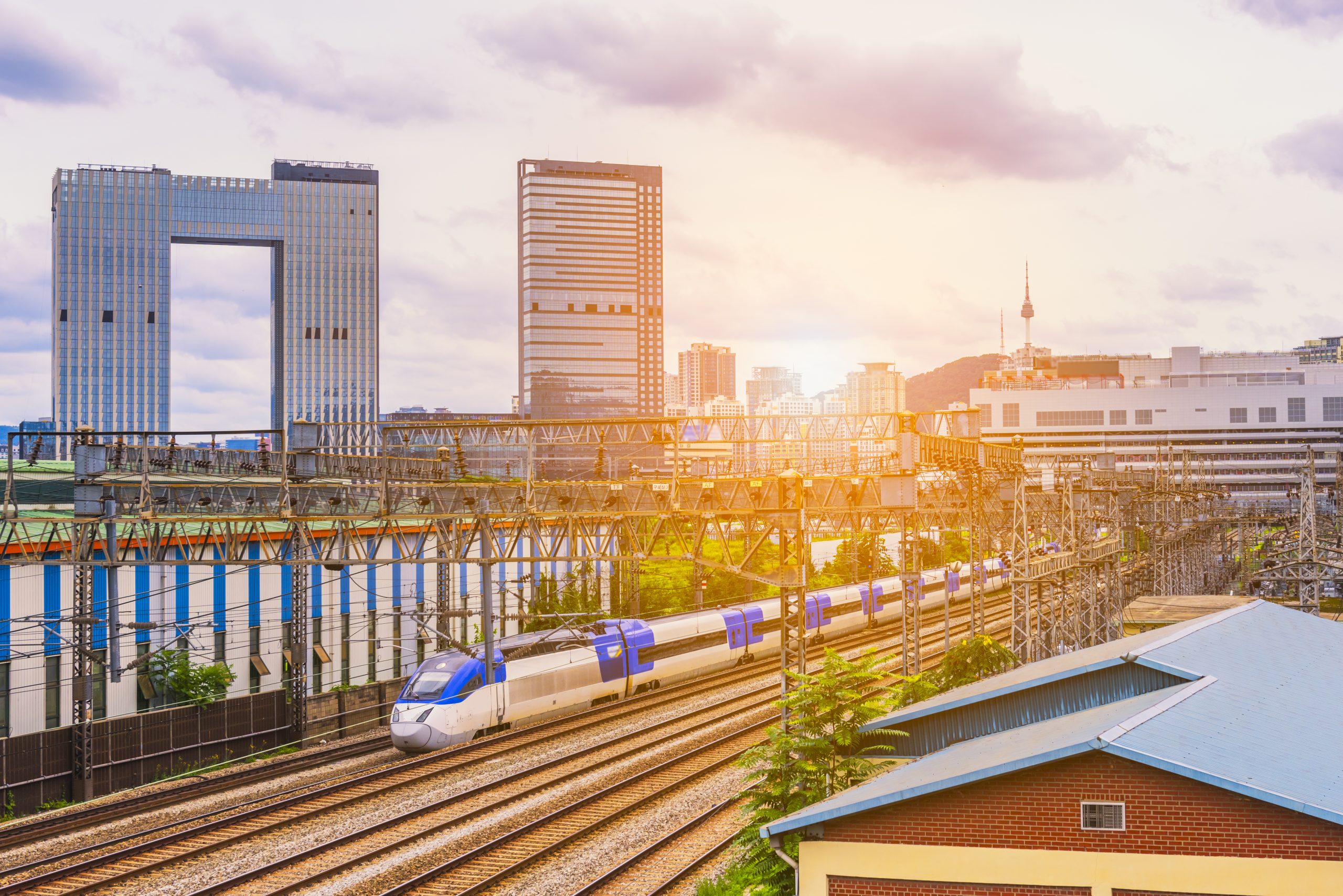 Seoul,Subway,Ktx,Train,Traffic,In,Seoul,City,south,Korea.