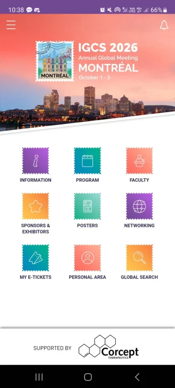IGCS 2026 - screenshot of the app 1