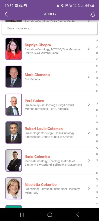 IGCS 2026 - screenshot of the app 3