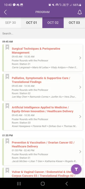 IGCS 2026 - screenshot of the app 5